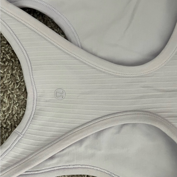 Lululemon Ebb to Street Crop Racerback Tank Top Lavender Dew - Picture 5 of 6